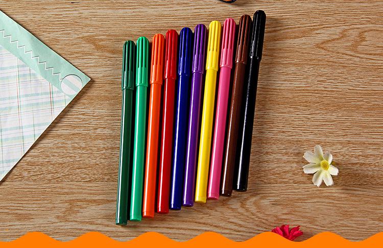 诚信厂家生产供应 记号笔 勾线笔 12色彩色签字笔 办公文具