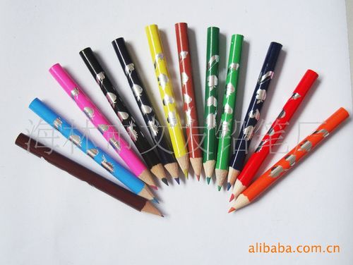 文友铅笔厂生产木制铅笔彩虹笔四色同芯铅笔